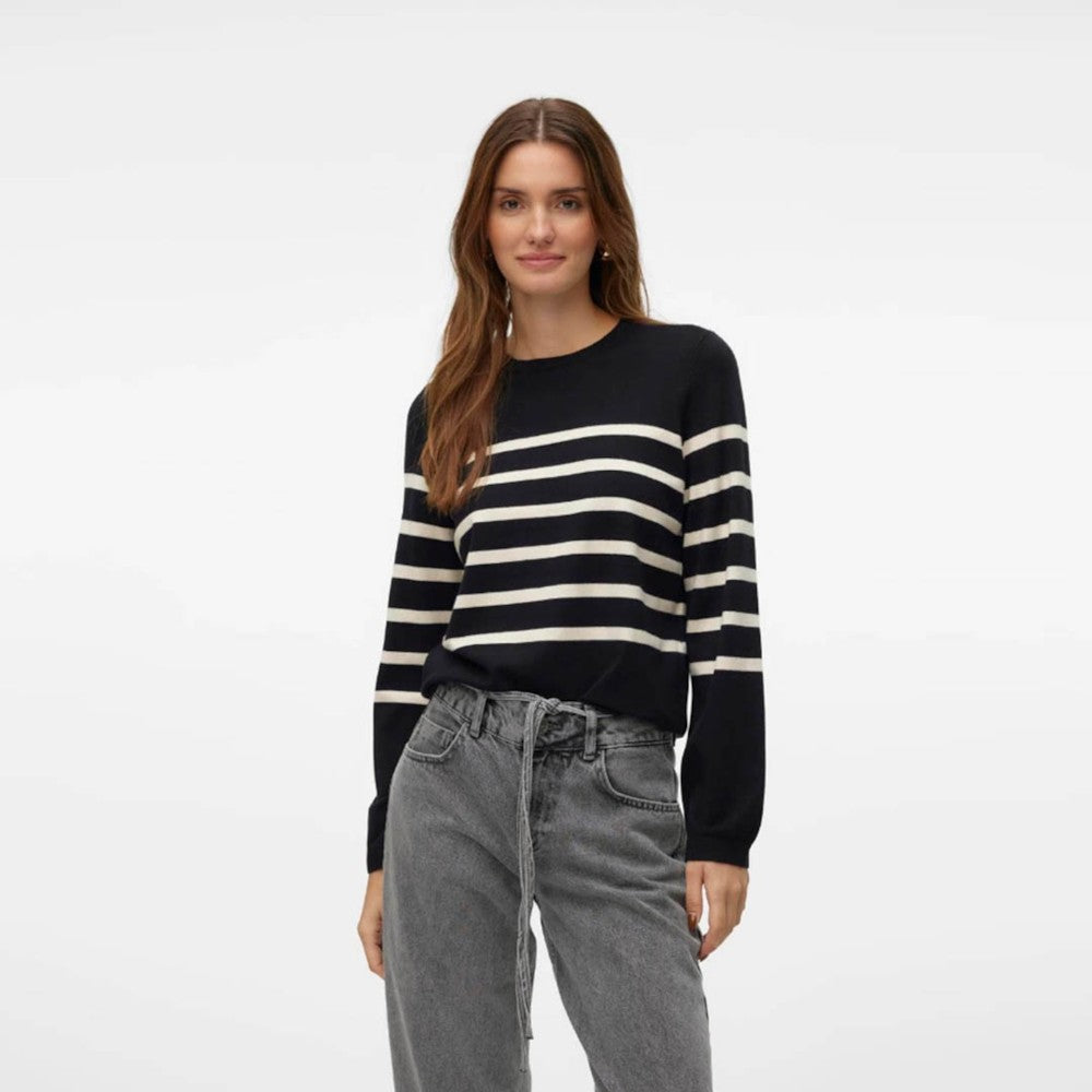 Bluzë VERO MODA VMSABA PLAIN LS O-NECK PULLOVER GA