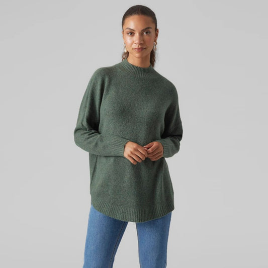 Bluzë VERO MODA VMPLAZA LS HIGHNCK LONG PULLOVER G