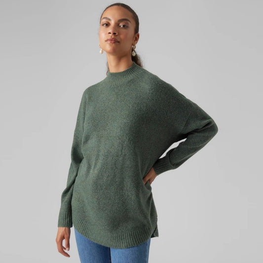 Bluzë VERO MODA VMPLAZA LS HIGHNCK LONG PULLOVER G