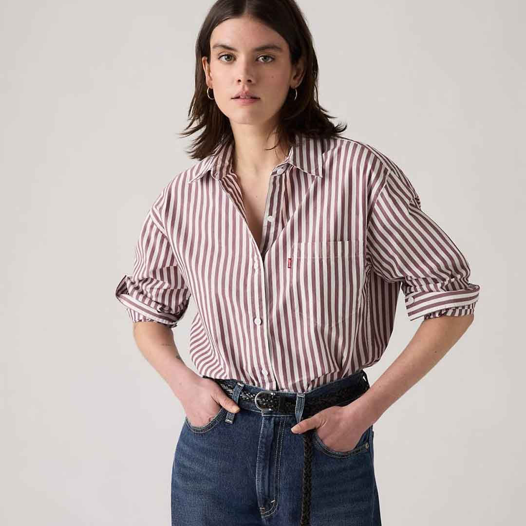 Këmishë LEVIS HARLIE BOYFRIEND SHIRT SERAFINA STRI