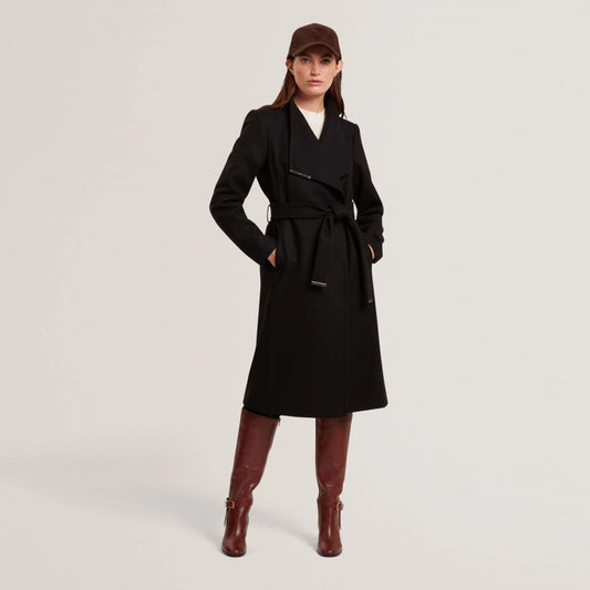 Palltë TED BAKER Mid Length Belted Wool Wrap Coat