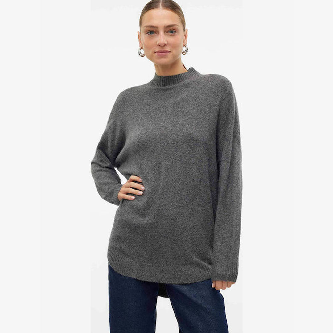 Bluzë VERO MODA VMPLAZA LS HIGHNCK LONG PULLOVER G