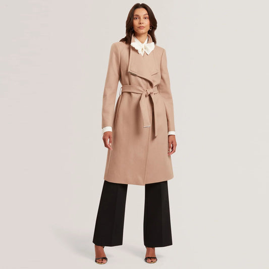 Palltë TED BAKER Mid Length Belted Wool Wrap Coat