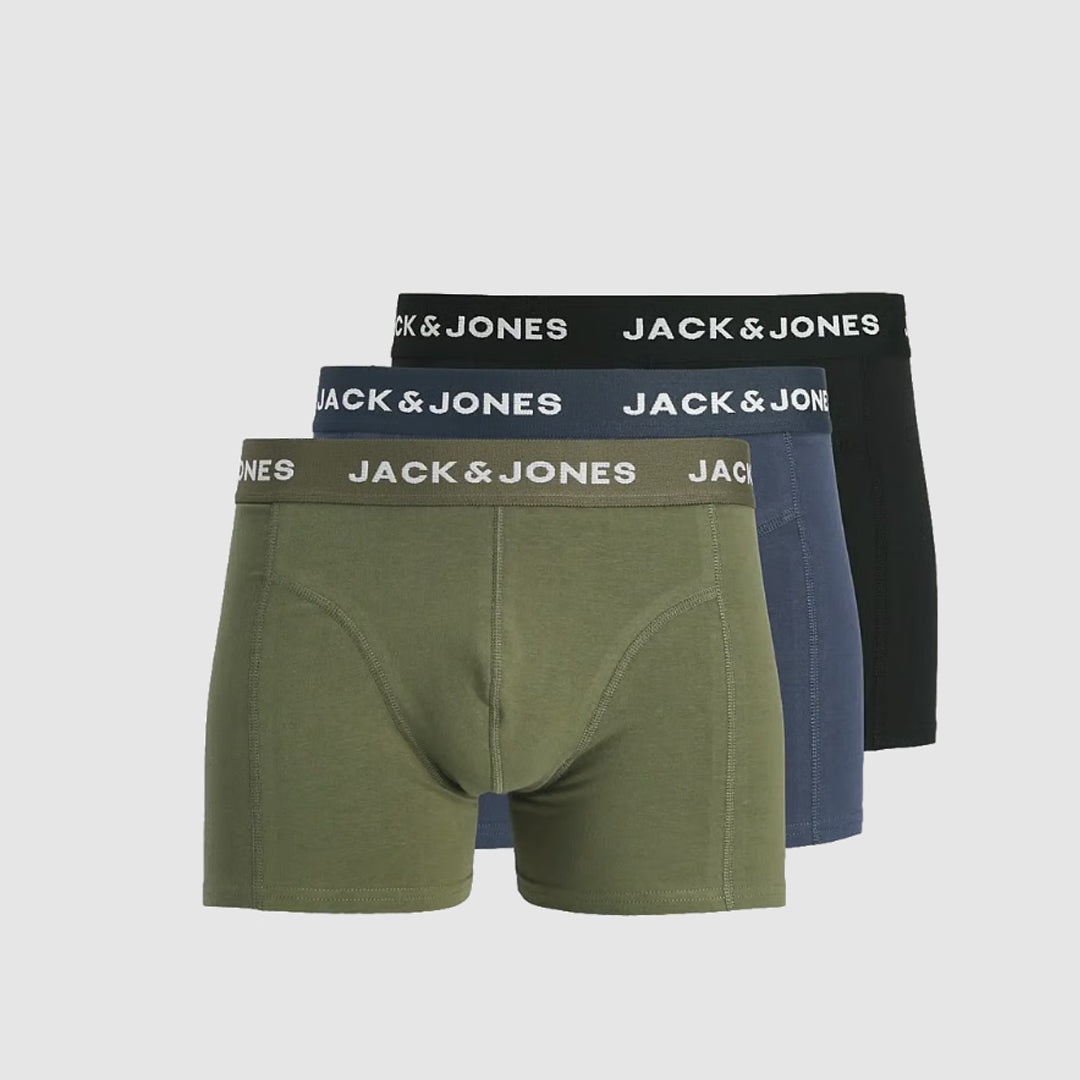 Bokserica Jack & Jones JACBENJA SOLID TRUNKS 3 PAC