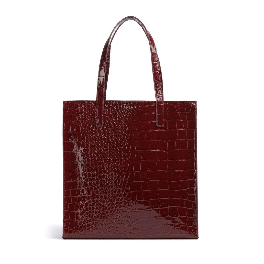 Qantë krahu TED BAKER Croc Effect Large Icon Bag