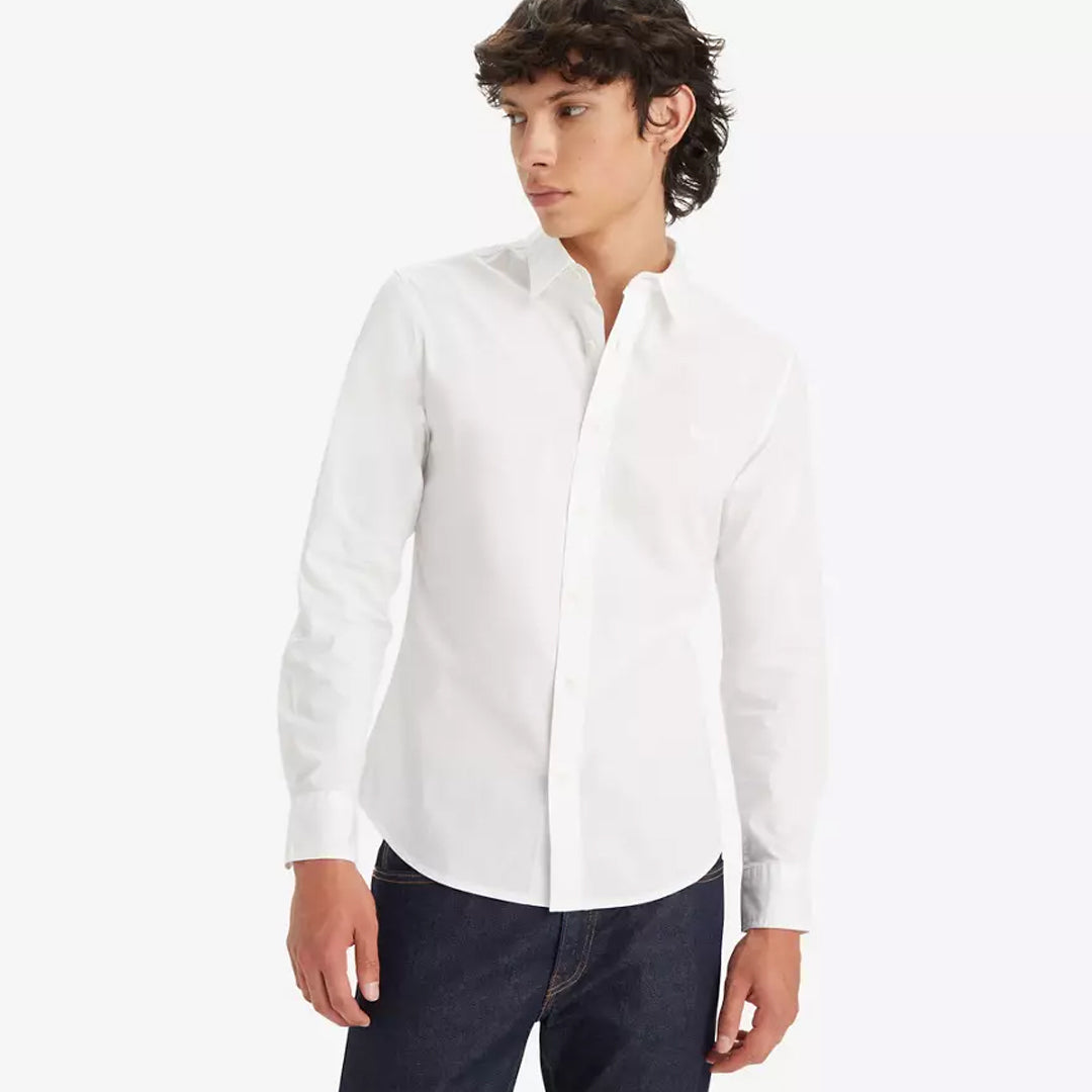 Këmishë LEVIS LS BATTERY HM SHIRT SLIM BRIGHT WHIT