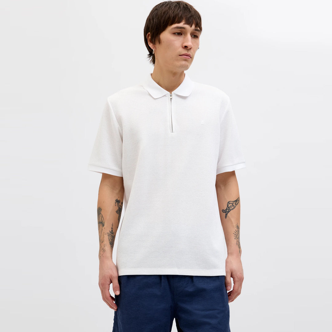 Maicë JACK & JONES JJEAUSTIN ZIP POLO SS NOOS