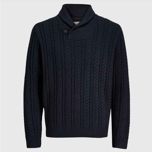Xhemper JACK & JONES JPRBLUSEAN KNIT CABLE SHAWL N