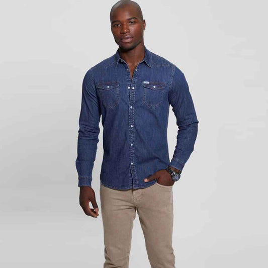 Këmishë GUESS TRUCKEE L/S SHIRT