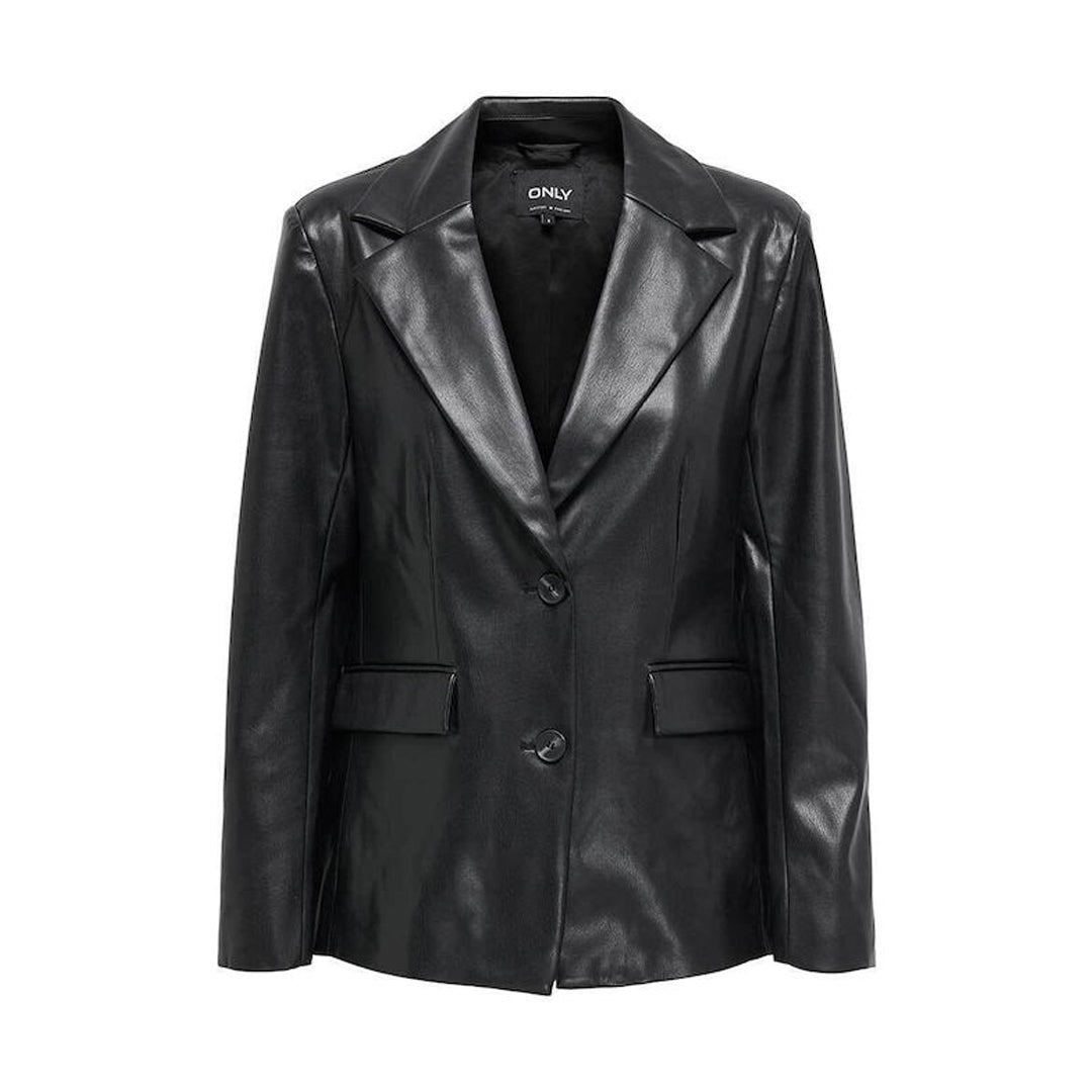 Sako ONLY ONLVERONA FAUX LEATHER FIT BLAZER CC OTW