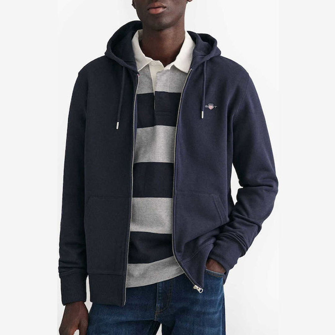 Duks GANT REG SHIELD FULL ZIP HOODIE