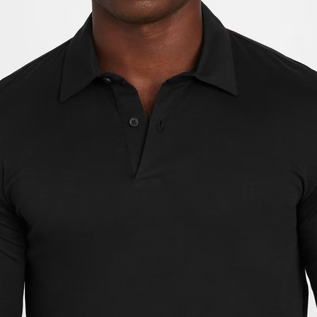 Bluzë GUESS LS BARRY KNIT POLO