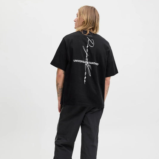 Maicë Jack & Jones JCOCOVER SCRIPT BACK TEE SS CRE