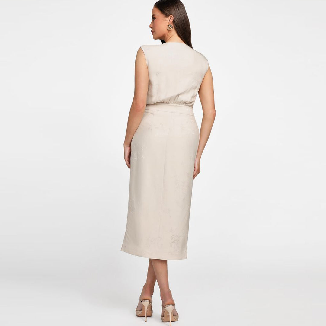 Fustan GUESS WHITNEY WRAP DRESS