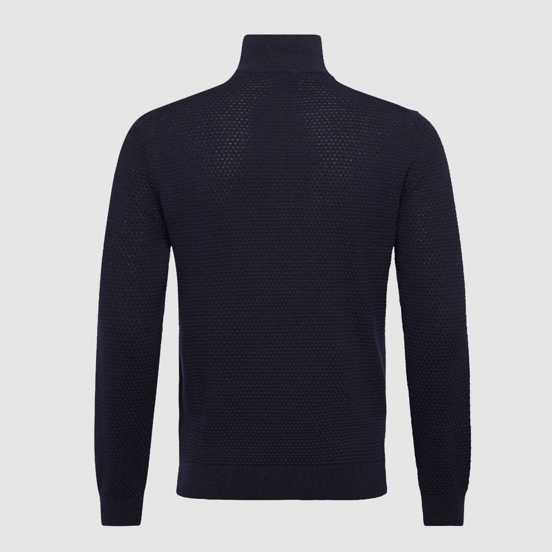 Bluzë GANT TEXTURED COTTON MERINO HALF ZIP