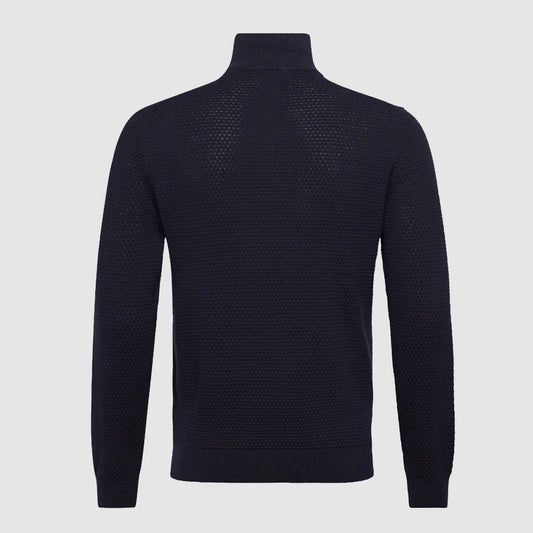 Bluzë GANT TEXTURED COTTON MERINO HALF ZIP