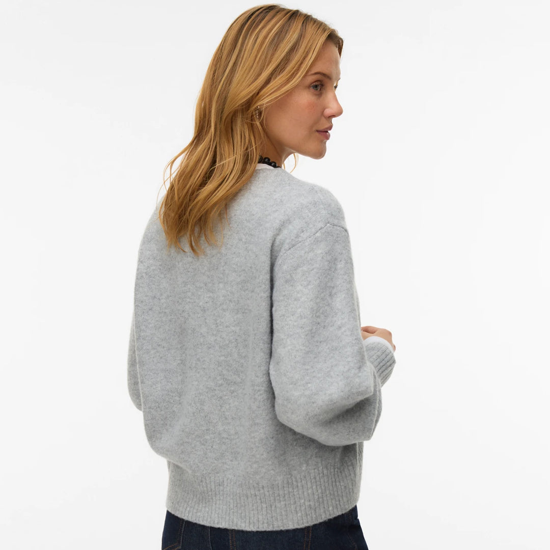 Bluzë VERO MODA VMBOOM LS V-NECK PULLOVER NOOS