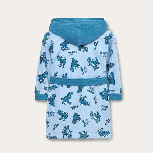 Robdeshambër Blukids BATHROBE 3/1 BIANCO/AZZUR