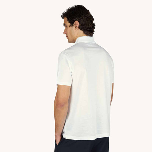 Maicë Paul & Shark MEN'S KNITTED COTTON POLO SHIRT
