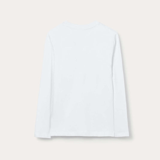 Maicë Blukids TSH LS SOLID BRILLIANT WH