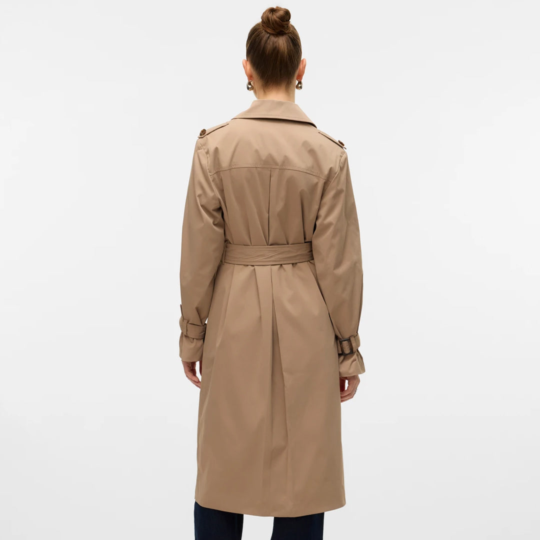 Palltë VERO MODA VMJAMIACHELSEA LONG TRENCHCOAT EN