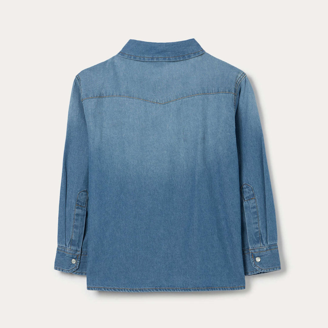 Maicë Blukids CAMICIA DENI MEDIUM BLUE