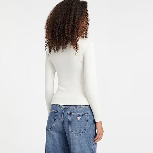 Bluzë GUESS JEANS GJ LS CN EMBRO SLIM TOP