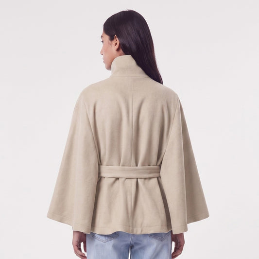 Jakne Pieces PCAIKEN CAPE JACKET W. BELT BC