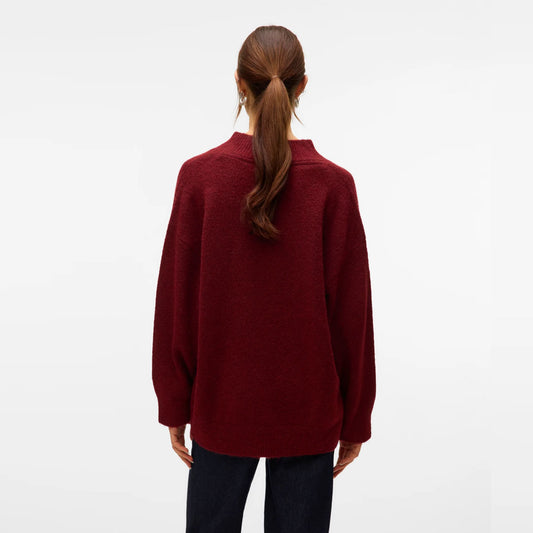 Bluzë VERO MODA VMBANG LS V-NECK LONG PULLOVER BOO