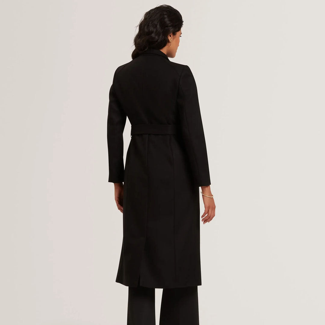 Palltë TED BAKER Long Length Belted Wool Wrap Coat