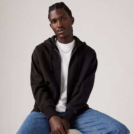 Duks LEVIS AUTHENTIC FULL ZIP BLACK AGATE