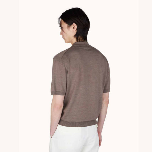 Bluzë Paul & Shark V NECK POLO WOOL SILK