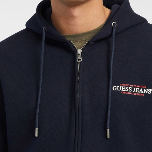 Duks GUESS JEANS GJ ZIP HOOD REG AM TRAD SWEAT