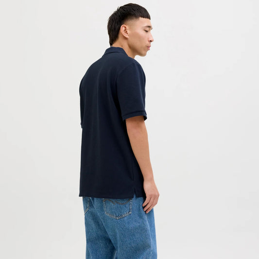 Maicë JACK & JONES JJEAUSTIN ZIP POLO SS NOOS