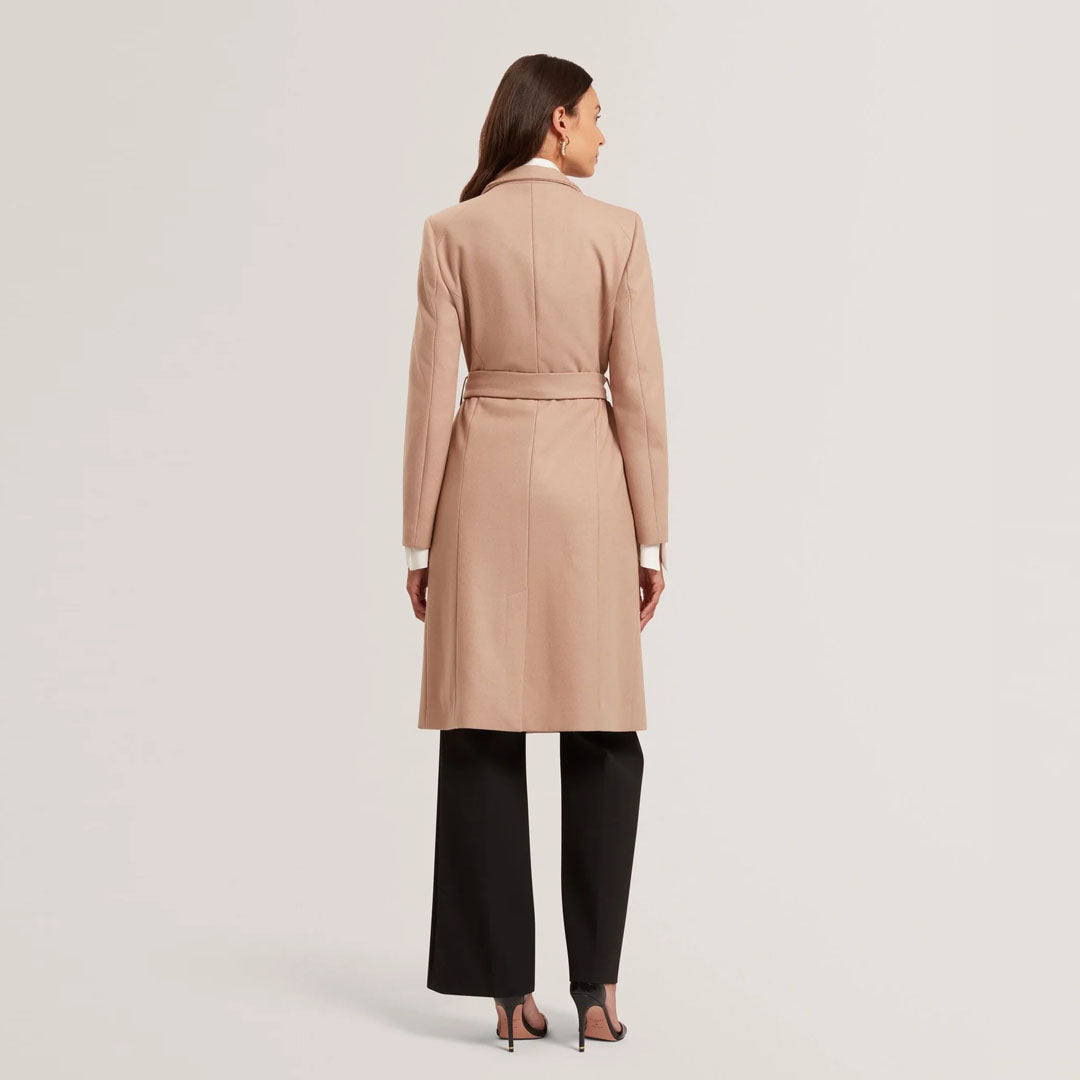 Palltë TED BAKER Mid Length Belted Wool Wrap Coat