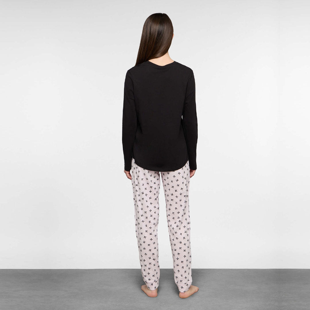 Pizhame Upim L/S PYJAMAS BLACK