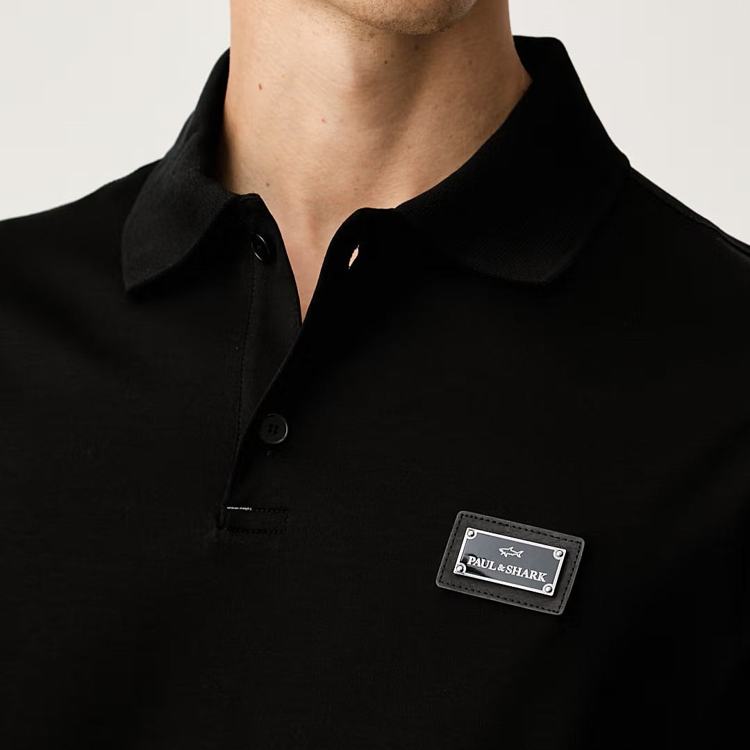 Maicë Paul & Shark MENS KNITTED COTTON POLOSHIRT