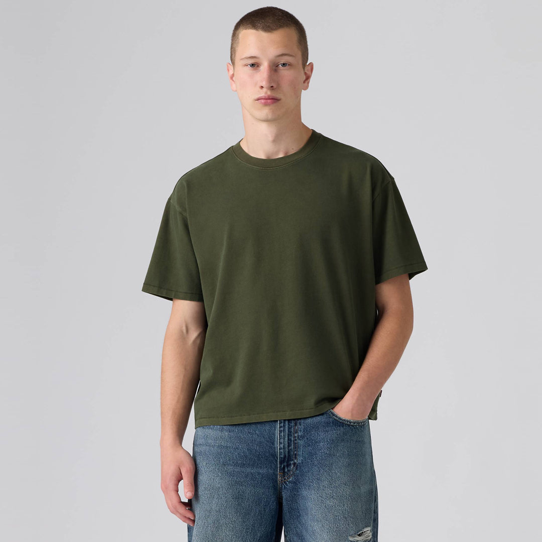 Maicë Levis BOXY SS TEE SHEEN WASH ROSIN