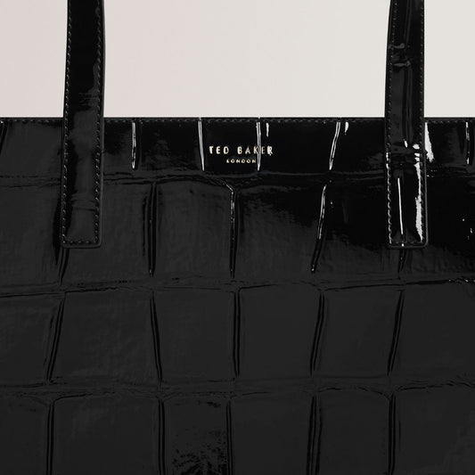 Qantë Ted Baker Croc Effect Extra Large Icon Bag