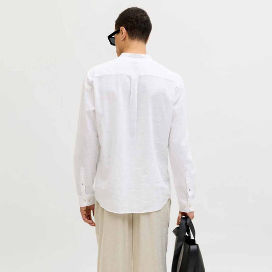 Këmishë Jack & Jones JJESUMMER LINEN BLEND TUNIC SHIRT L/S SN