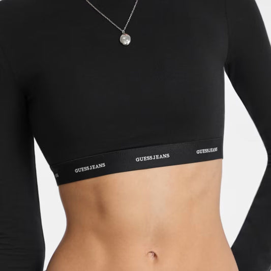 Bluzë GUESS JEANS GJ LS CROP TOP