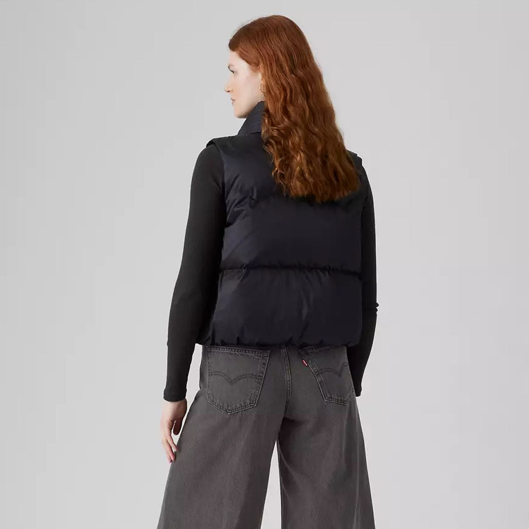 Jelek LEVIS WESTERN BUBBLE VEST ANTHRACITE NIGHT