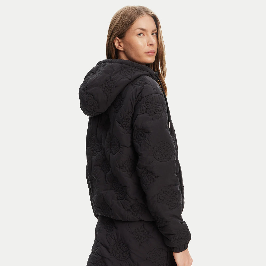 Jakne GUESS IVY ZIP HOODIE PUFFE