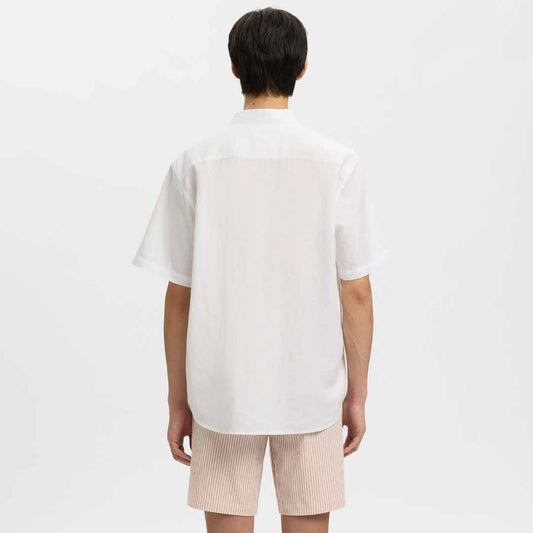 Këmishë Selected SLMREGCLAUS CLAY LINENBLEND SS SHT NOOS