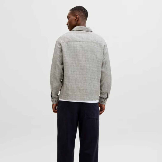 Këmishë Jack & Jones JPRBLAMATT LINEN BLEND L/S OVERSHIRT SN