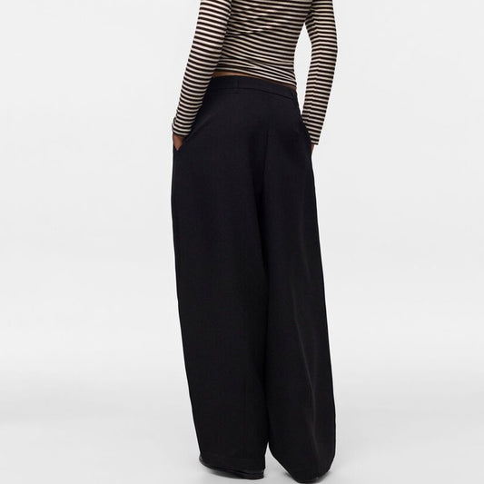 Pantallona Pieces PCOLIVIA MW BARREL PANT NOOS BC