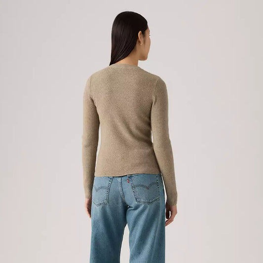 Bluzë LEVIS RIB CREW SWEATER TAUPE GRAY HEATHER BR