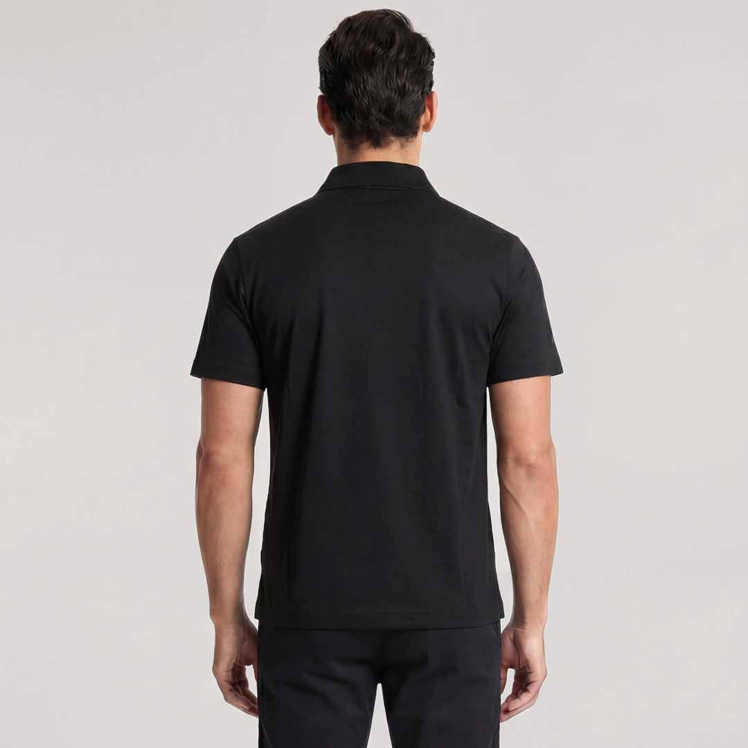 Maicë Paul & Shark MEN'S KNITTED COTTON POLO SHIRT