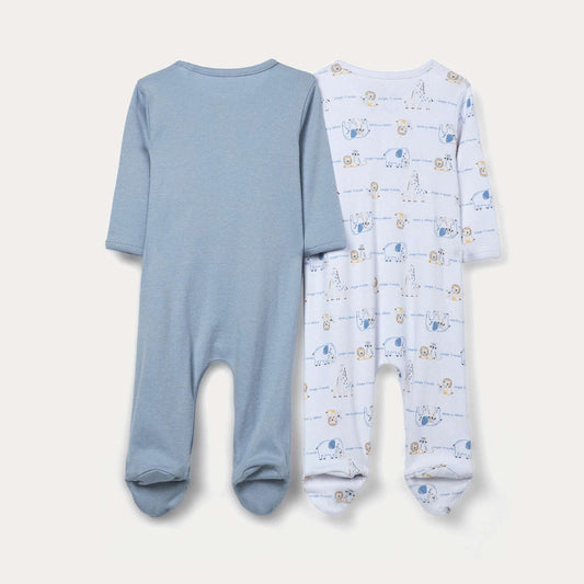 Komplete Blukids PK 2 ROMPERS PINK DOLPHIN