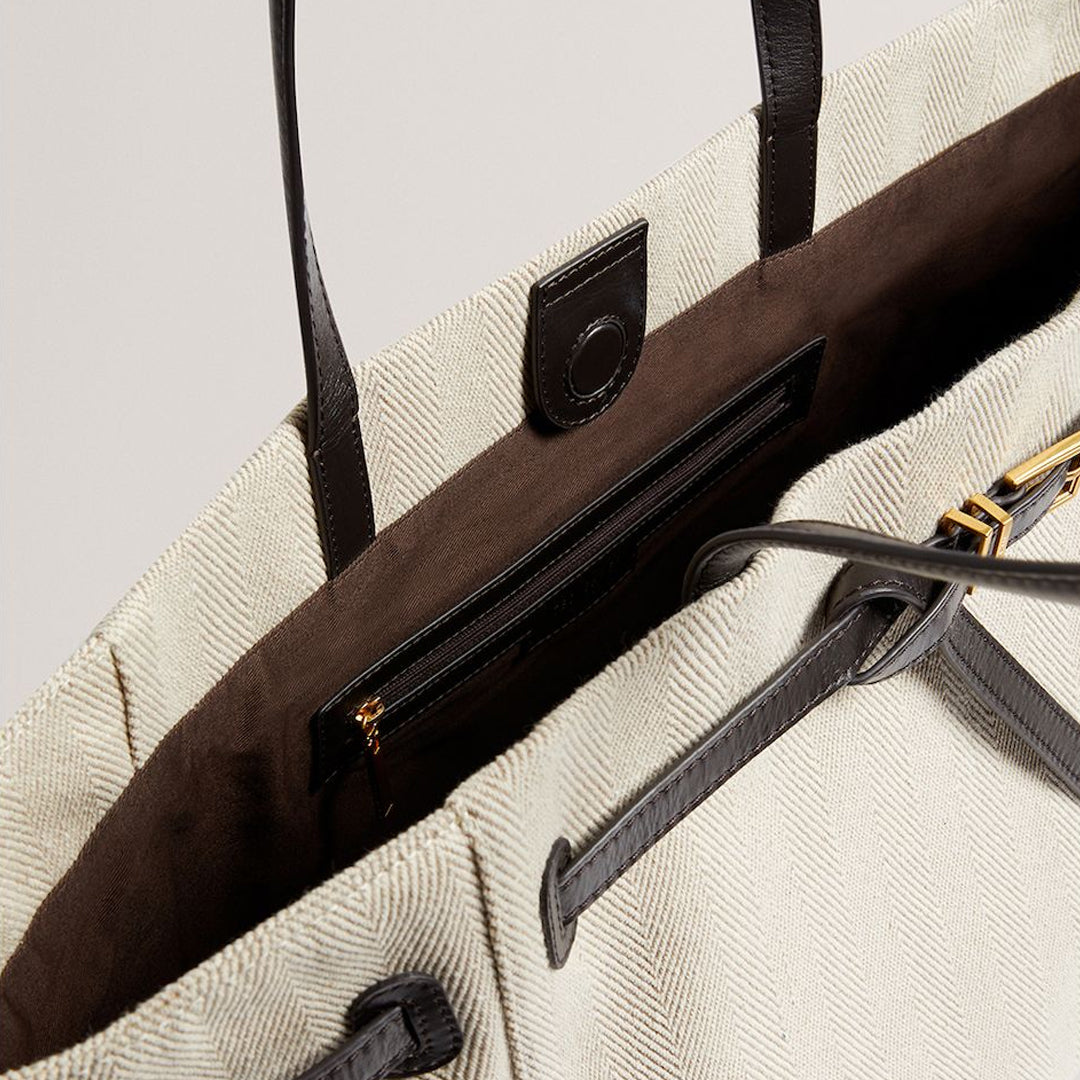 Qantë TED BAKER Belted Herringbone Canvas La